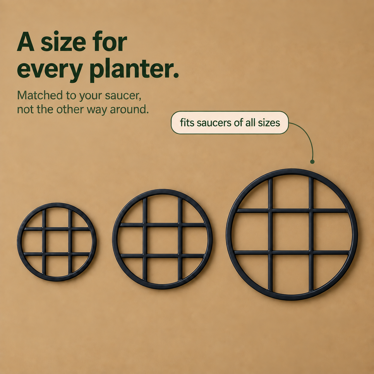 RootRise – Reinforced Open-Grid Planter Riser (2Pcs)