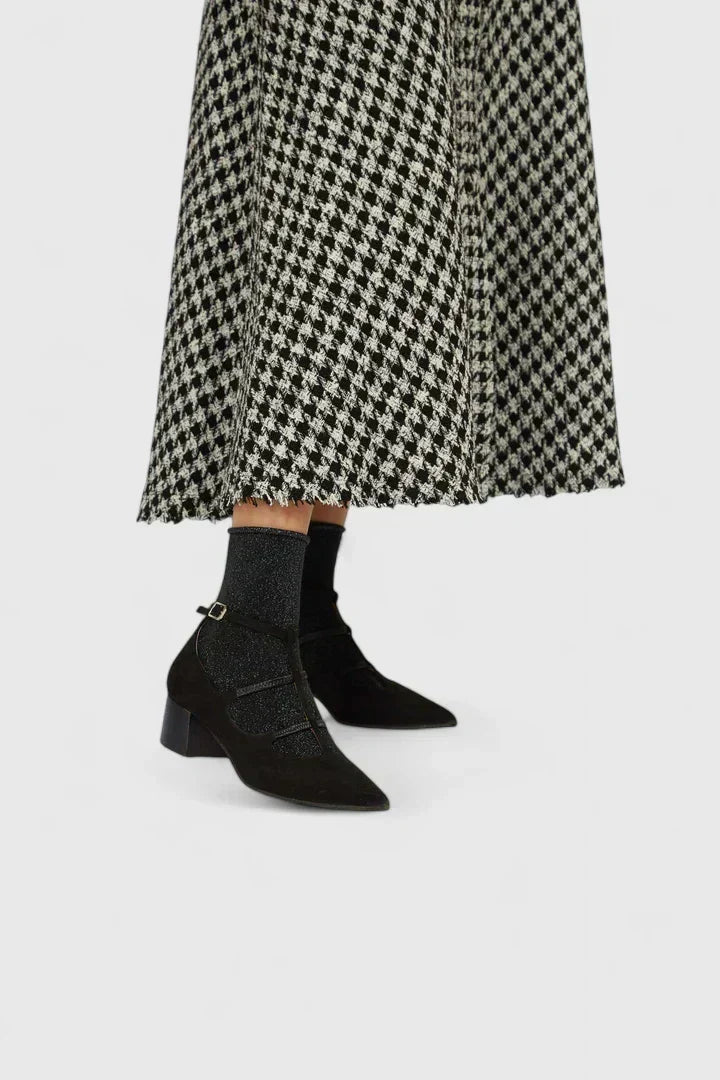 Lyn | Stylish Women's Heels in Black and Leopard