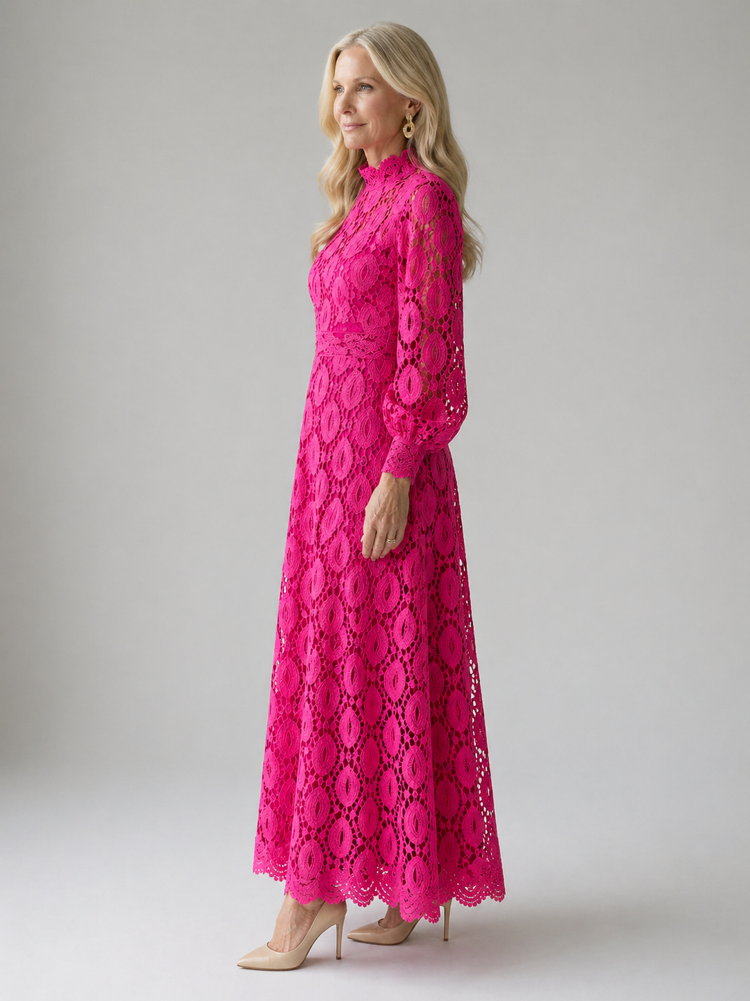 Eloah - Elegant Lace Midi Dress
