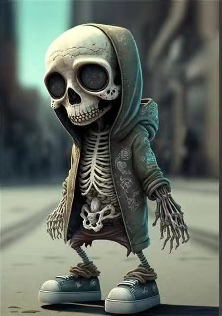 Halloween's Cool Skeleton Figurines - Resin Skeleton Doll Home Decor
