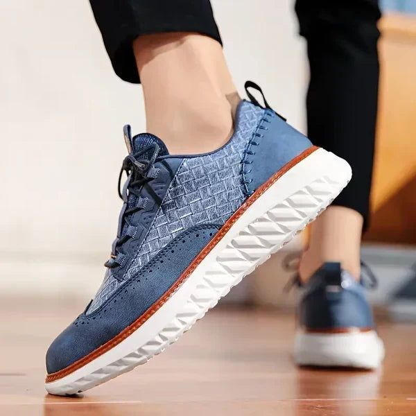 Oxford Ridge | Oxford Style Leather-Like Sneakers