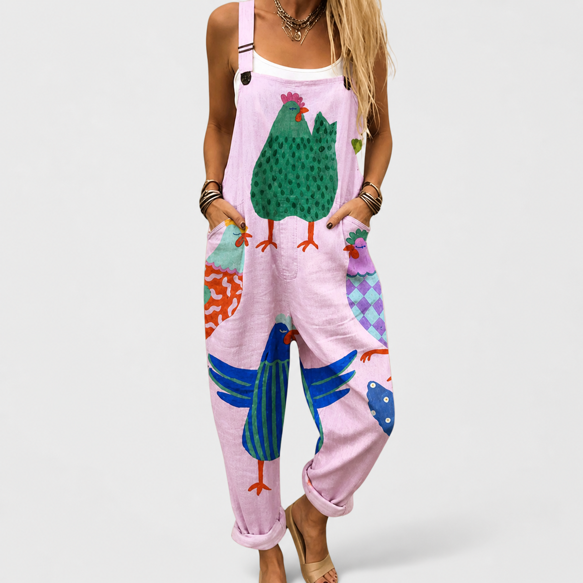 Roberta | Original wide printed jumpsuit