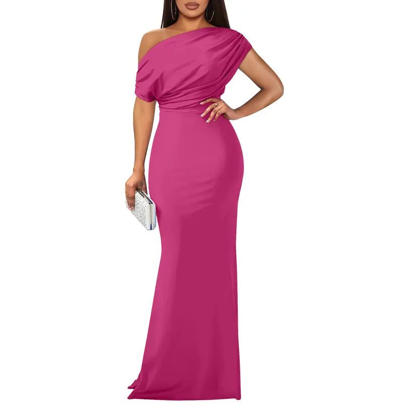 Eva's Boutique | Elegant Off-Shoulder Gown