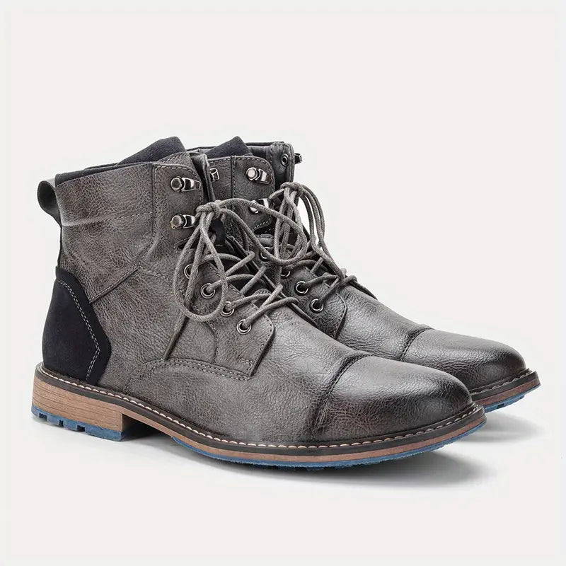 Nathan | Voyager Durable Leather-Like Boots