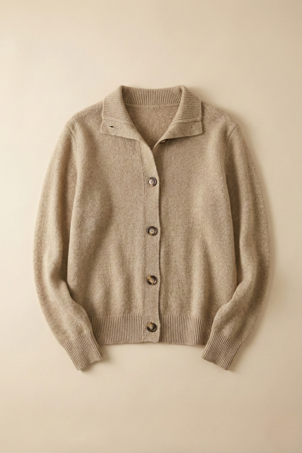 Lindsey | Womens Cashmere Blend Cardigan with Statement Buttons | Half-High Neck, Machine Washable | in 4 Colors XS-3XL
