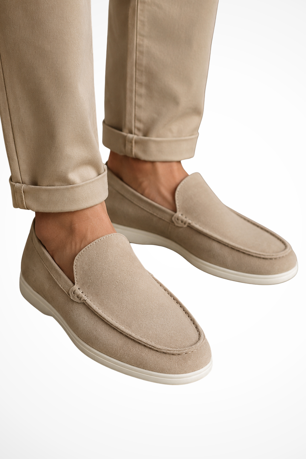Men's Slip-On Loafers, Moc Toe, Low Profile Sole