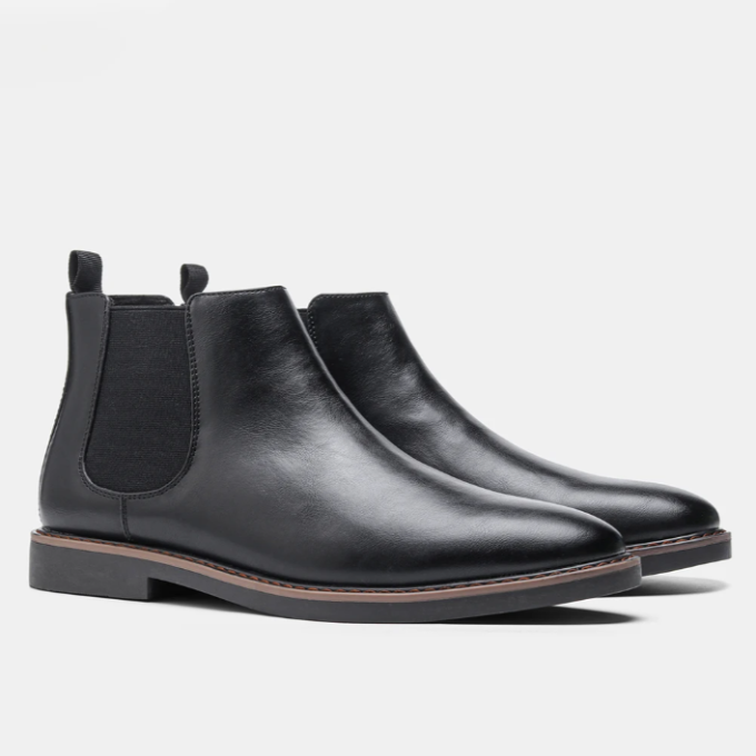 Unisex Chelsea Boots, Elastic Side Panels, Pull Tabs