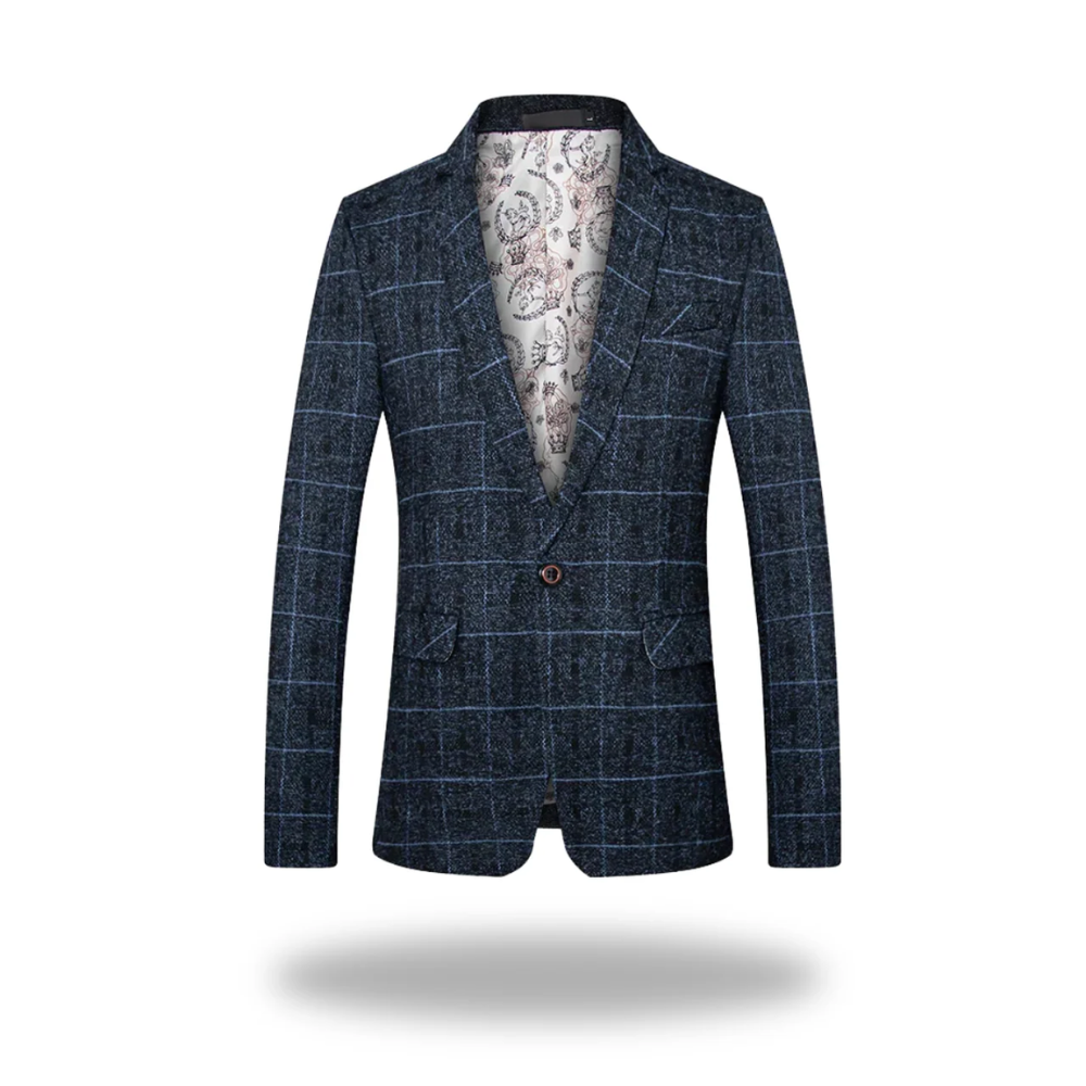 Marco | Men's Tailored-Fit Cotton-Polyester Blazer with Classic Design