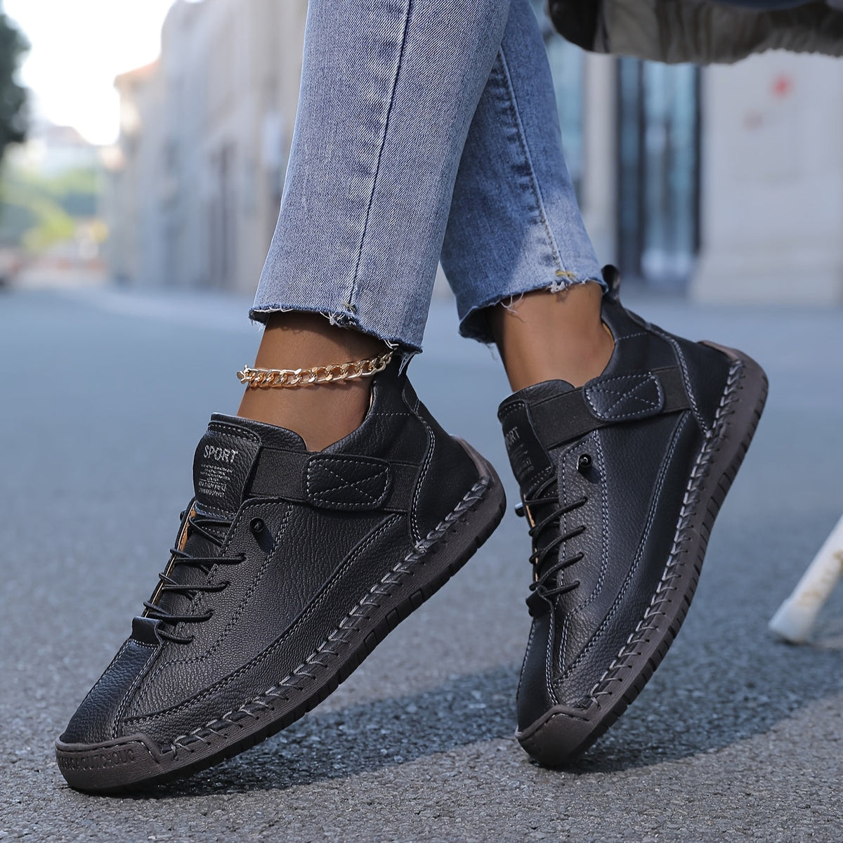 Women's Adjustable Strap Sneakers | Easy On and Off, Cushioned Sole with a Breathable Upper | Size 6-10.5, 7 Colors