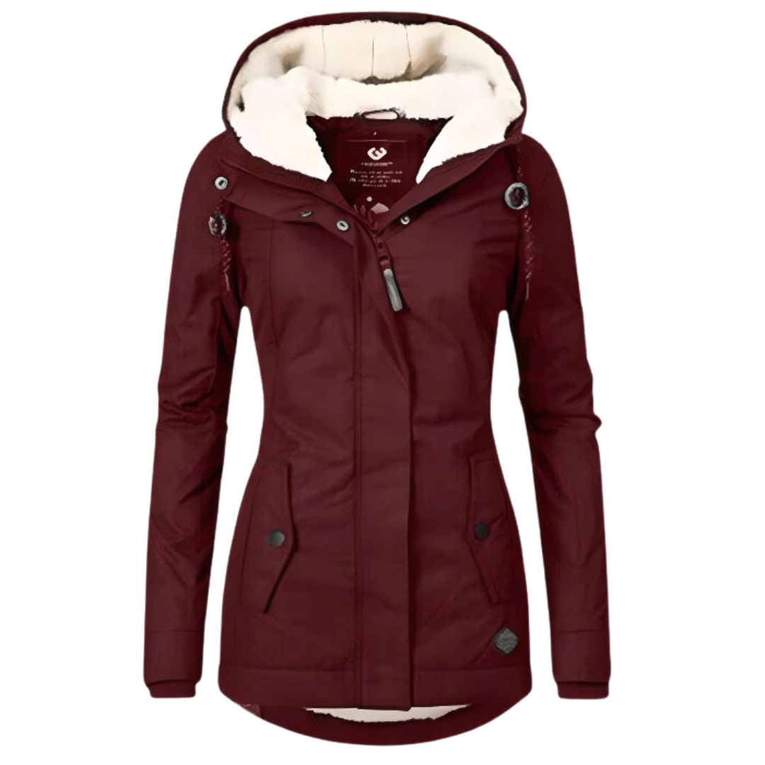 Women's Parka with Water Repellent and Hood | Thermal Lining | For Winter | Size S-3XL