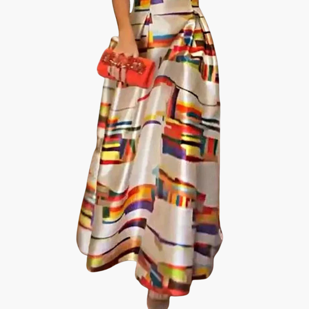 Mirabel | Geometric Maxi Dress