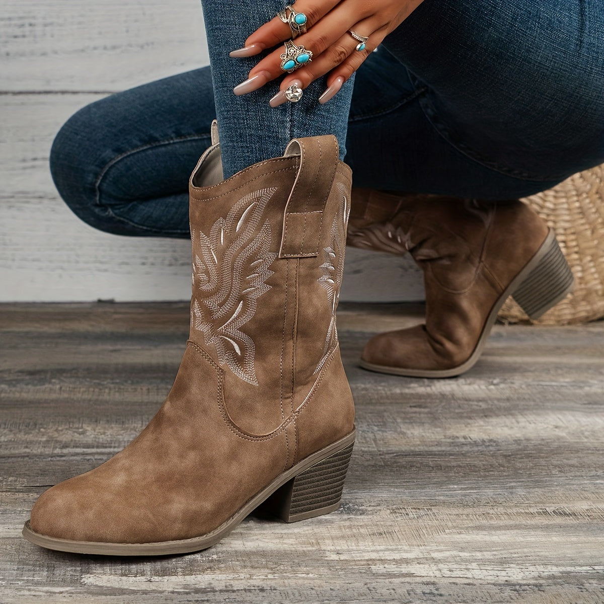 Women's Heeled Boots | Size 5.5-12 | Camel, Black, Beige
