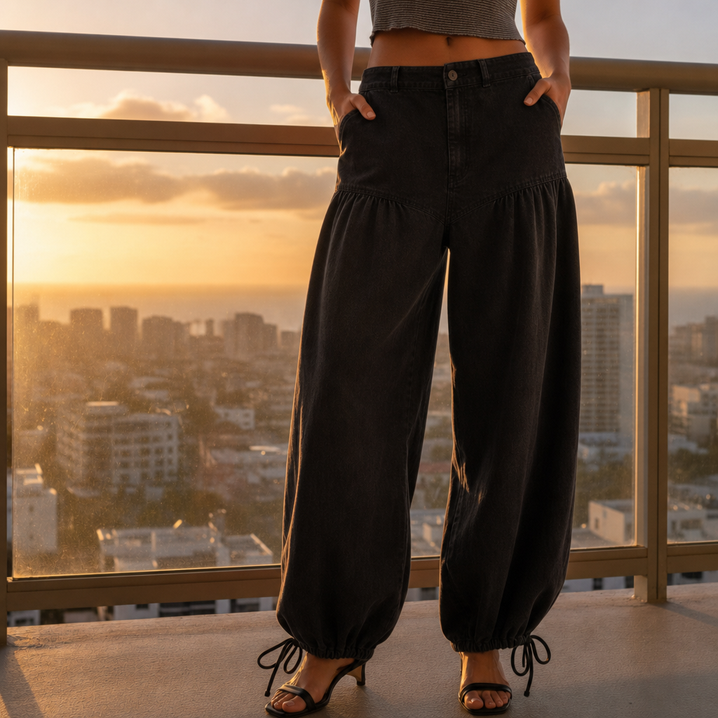 Alassio Denim Balloon Pants