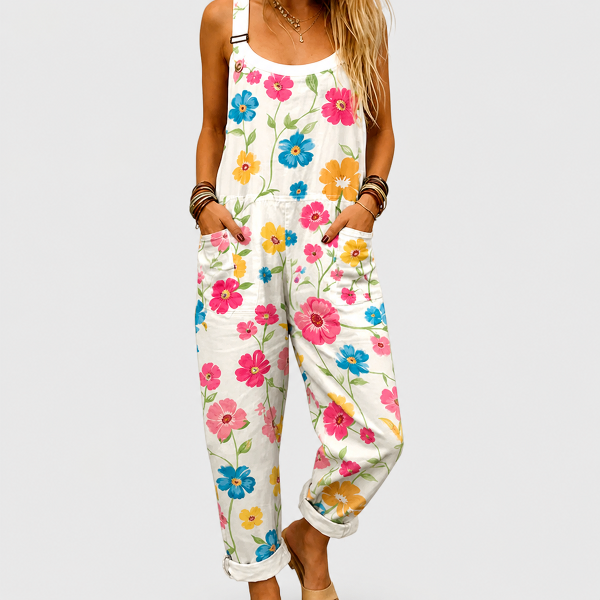 Zaira | Wide printed jumpsuit with a bold pattern