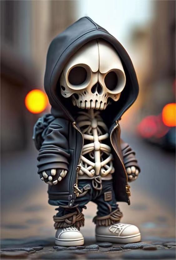 Halloween's Cool Skeleton Figurines - Resin Skeleton Doll Home Decor