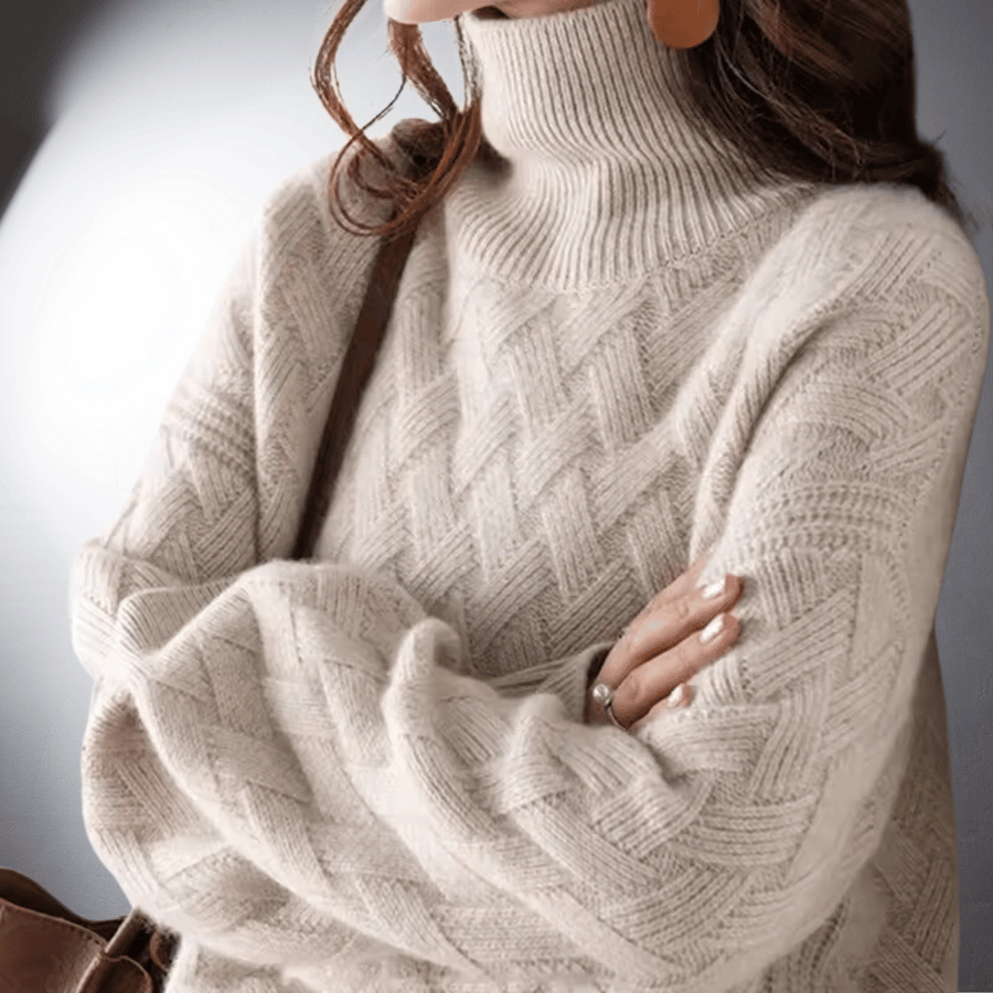 Women's Oversized Sweater, Draped Loose Fit