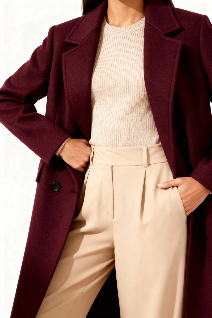 Esme Double-Breasted Longline Wool Coat