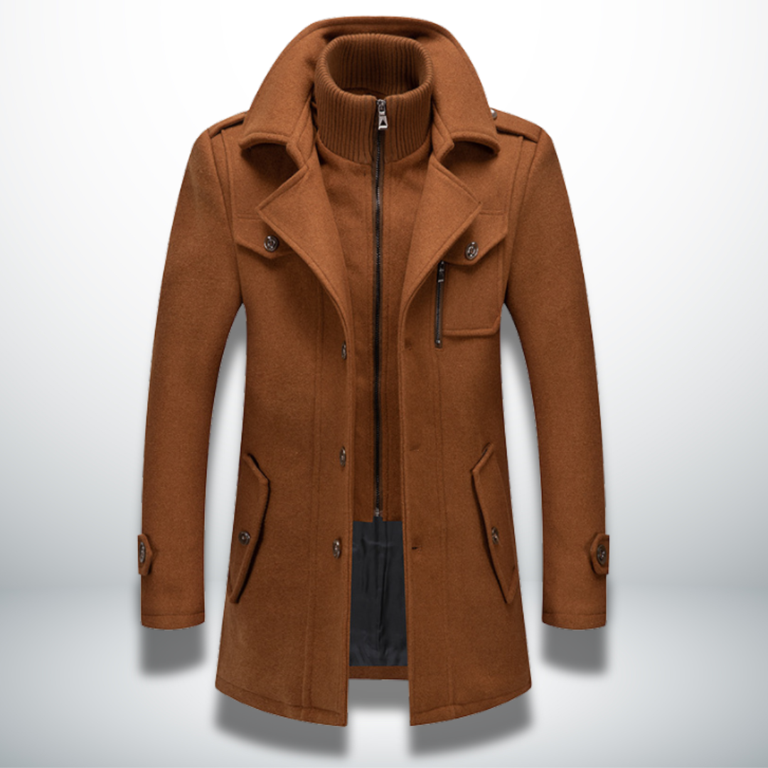 Felix | Mens Smart-Casual Coat with Button Front — Classic Silhouette in 5 Colors M–5XL | Westmere