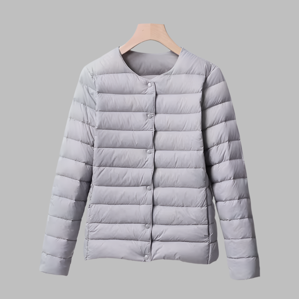 Women's Ultralight Collarless Puffer Jacket Packable