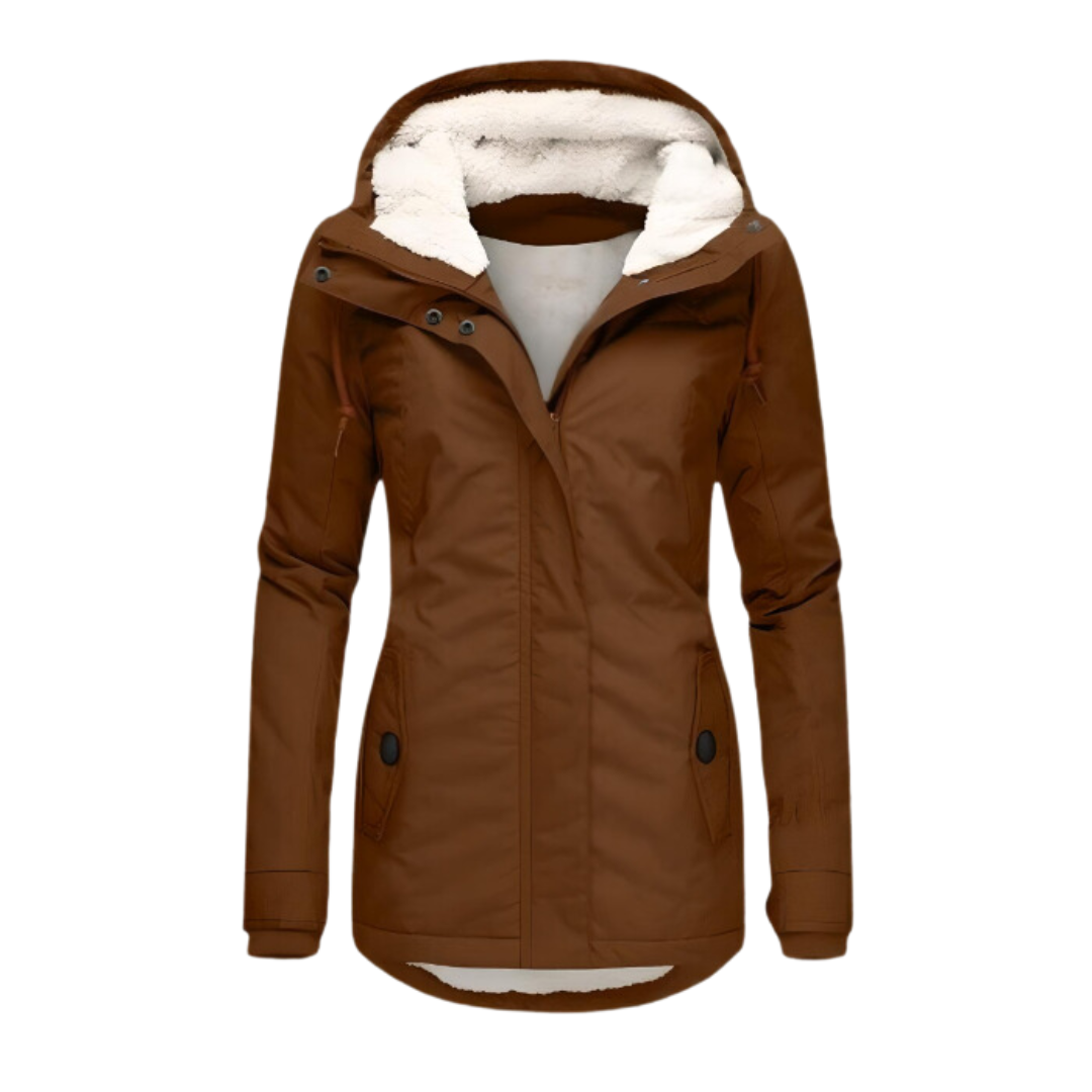 Women's Parka with Water Repellent and Hood | Thermal Lining | For Winter | Size S-3XL