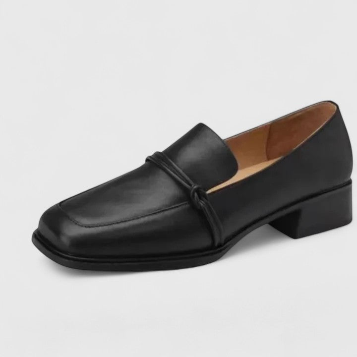 Women's Square-Toe Slip-On Loafers, Low Heel