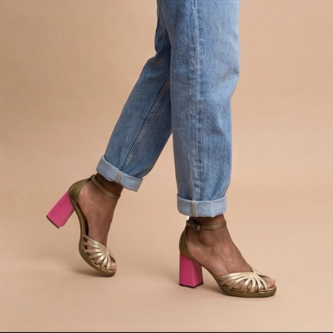 Noelyrah | Gold Block Heel