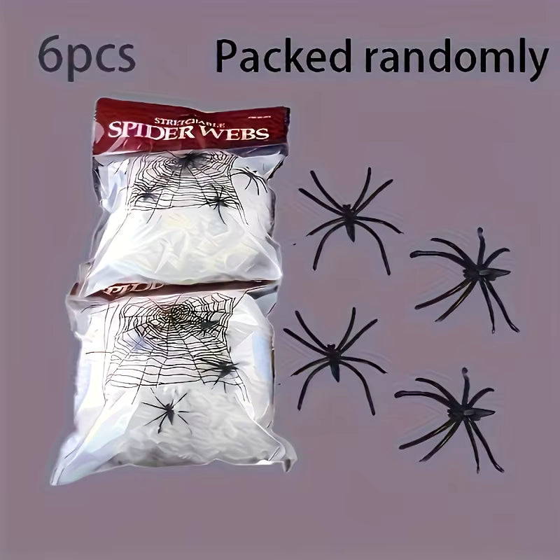Halloween's Realistic Stretchable Spider Web Home Decoration