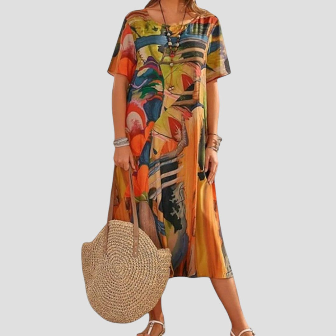 Teressa – Flowing Midi Summer Dress