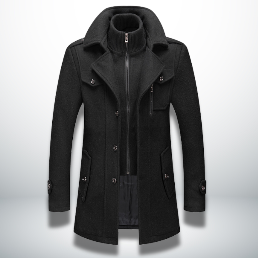 Felix | Mens Smart-Casual Coat with Button Front — Classic Silhouette in 5 Colors M–5XL | Westmere