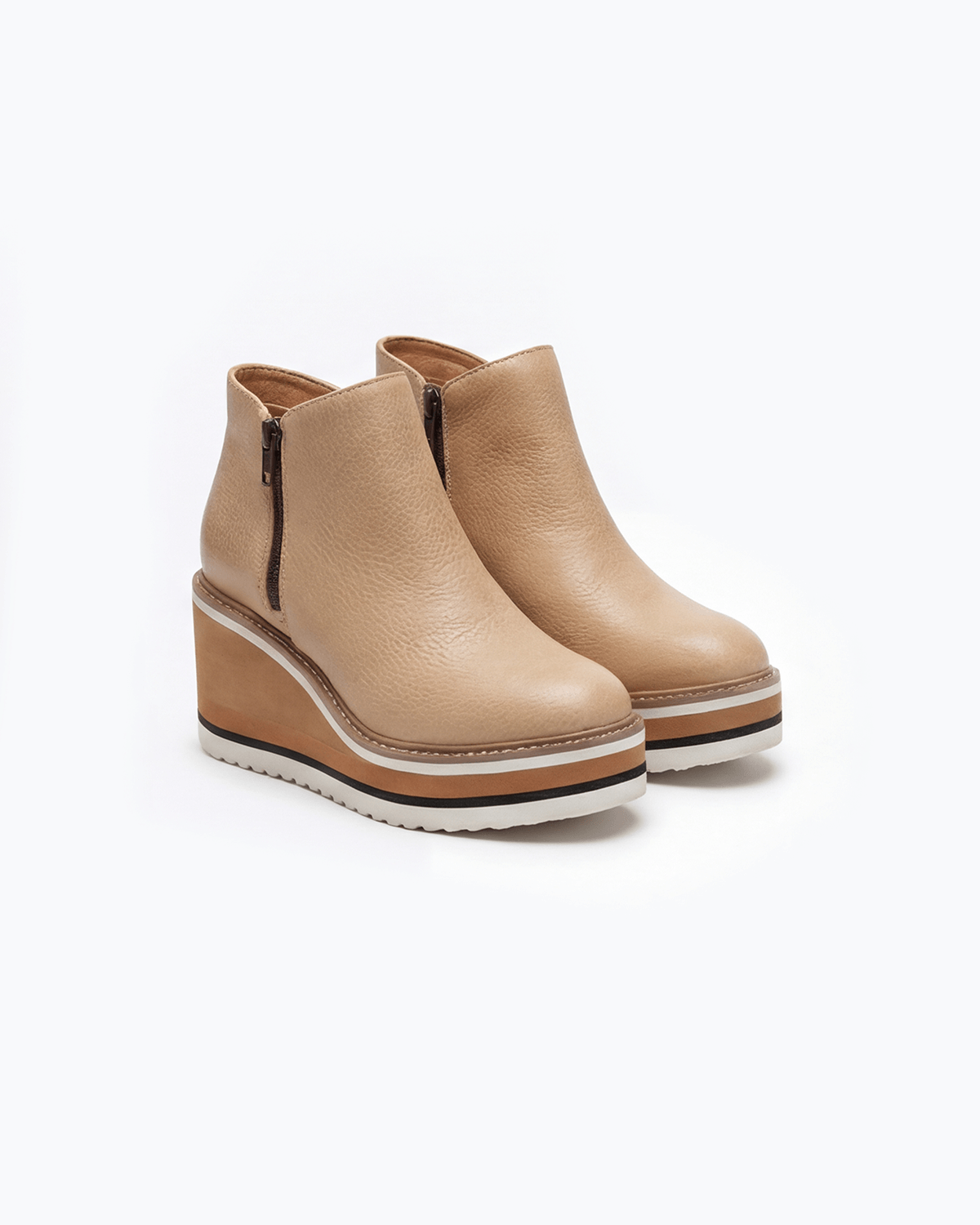 Randi Platform Wedge Side-Zip Ankle Boots