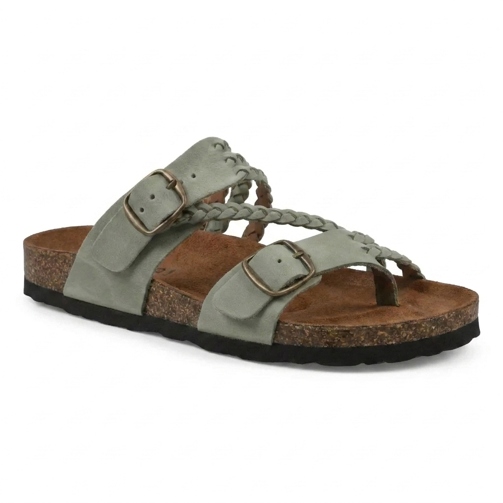 Hayleigh Braided Cork Footbed Sandals