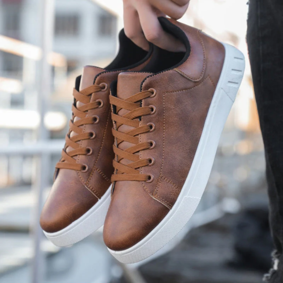 Calvin | Men's Leather-Like City Sneakers