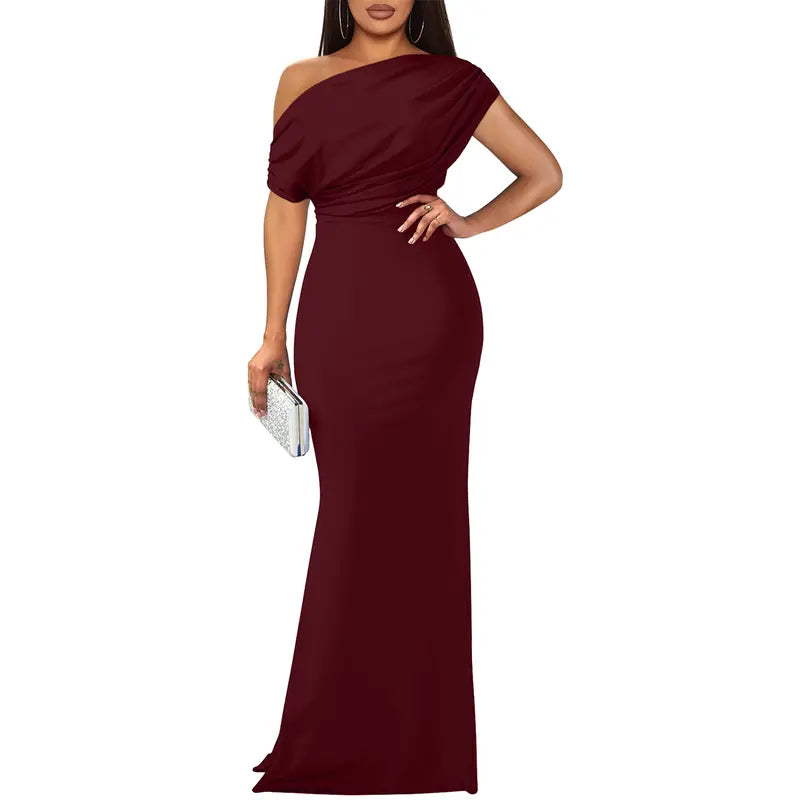Eva's Boutique | Elegant Off-Shoulder Gown