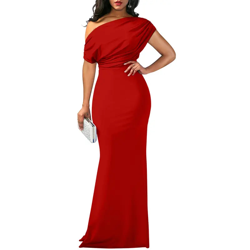 Eva's Boutique | Elegant Off-Shoulder Gown