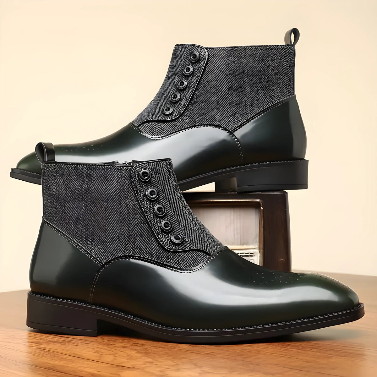 Gerald Wentworth | Men's leather-like Chelsea boots