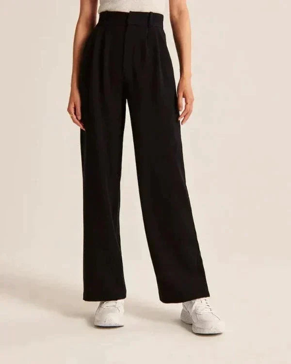 Women's Flowy Wide Leg Dress Pants – High Waist Tailored Trousers