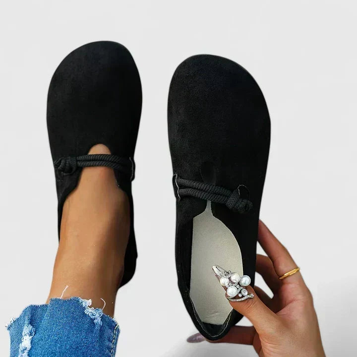 Women's Slip On Loafers with Padded Insole | Shock Absorbing Sole, Breathable Flexible Fit | Size 6-9, Beige or Black
