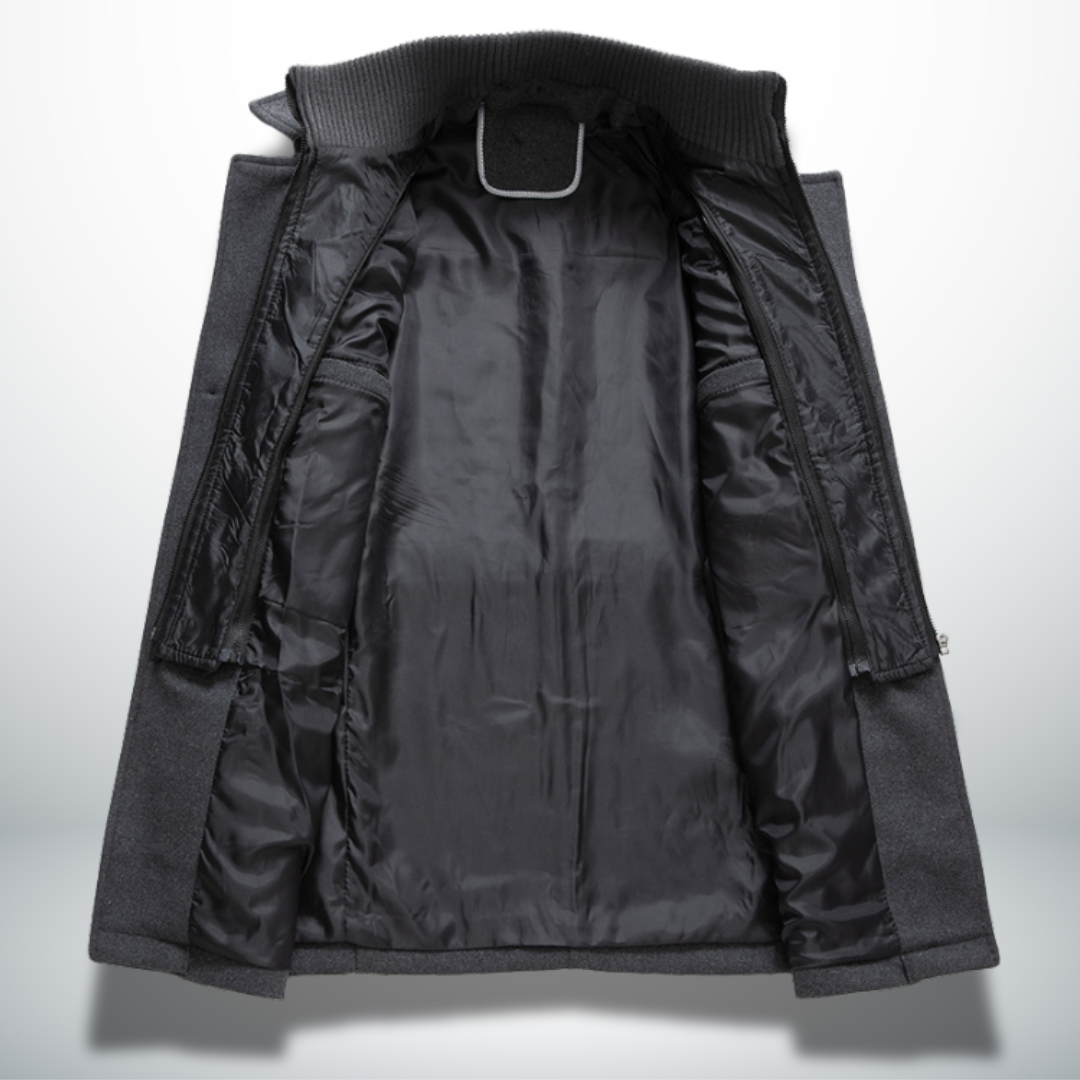 Felix | Mens Smart-Casual Coat with Button Front — Classic Silhouette in 5 Colors M–5XL | Westmere