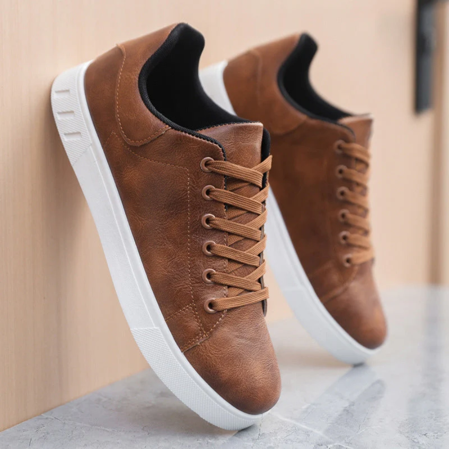 Calvin | Men's Leather-Like City Sneakers
