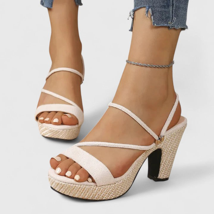 Justyna | Elegant Orthopedic Heels in Black and White