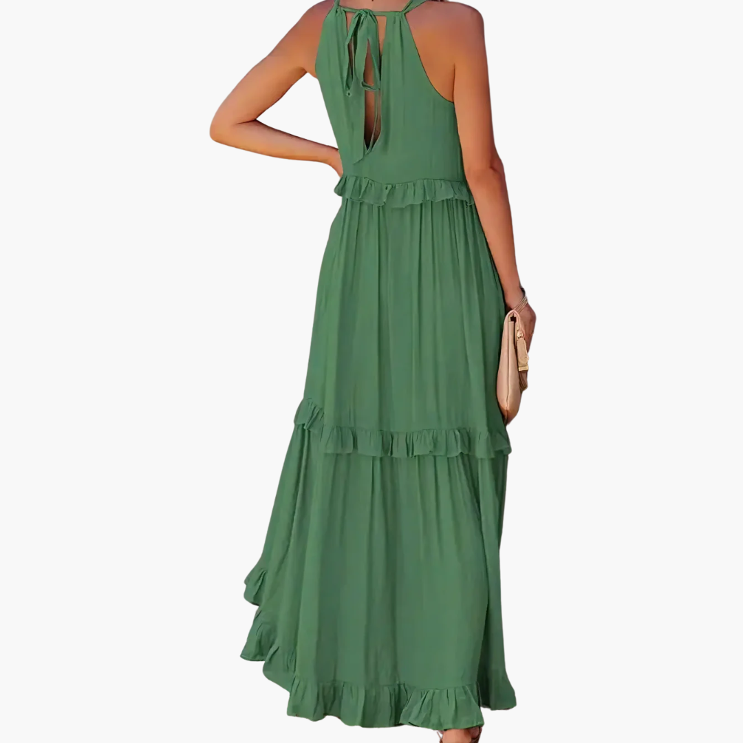 Joanna | Ruffle Breeze Maxi Dress