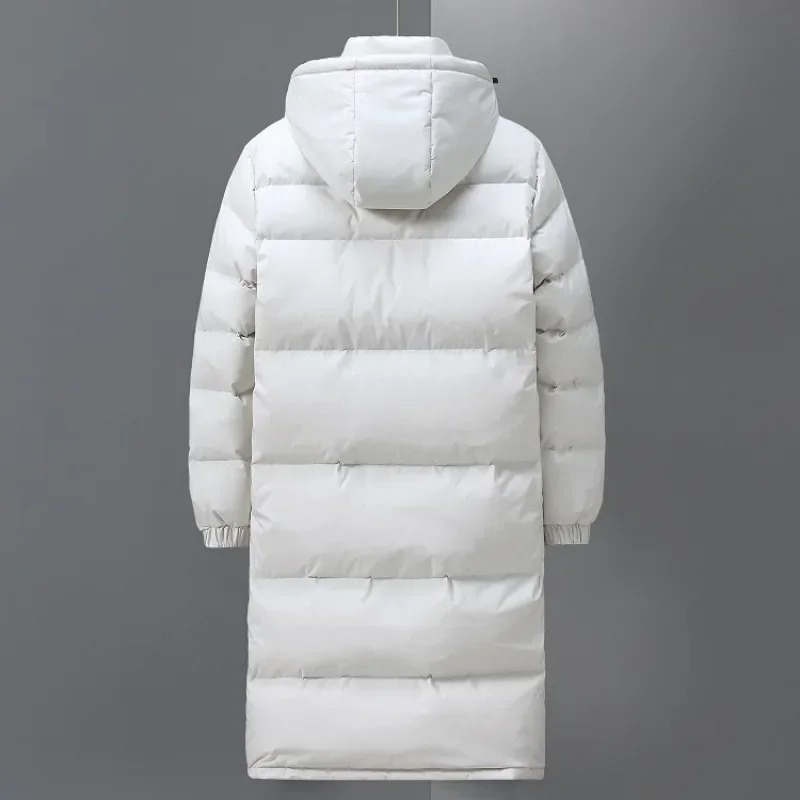 Robert | Mens Long Quilted Coat with Hood — Insulated Winter Puffer Coat in 3 Colors S–5XL | Westmere