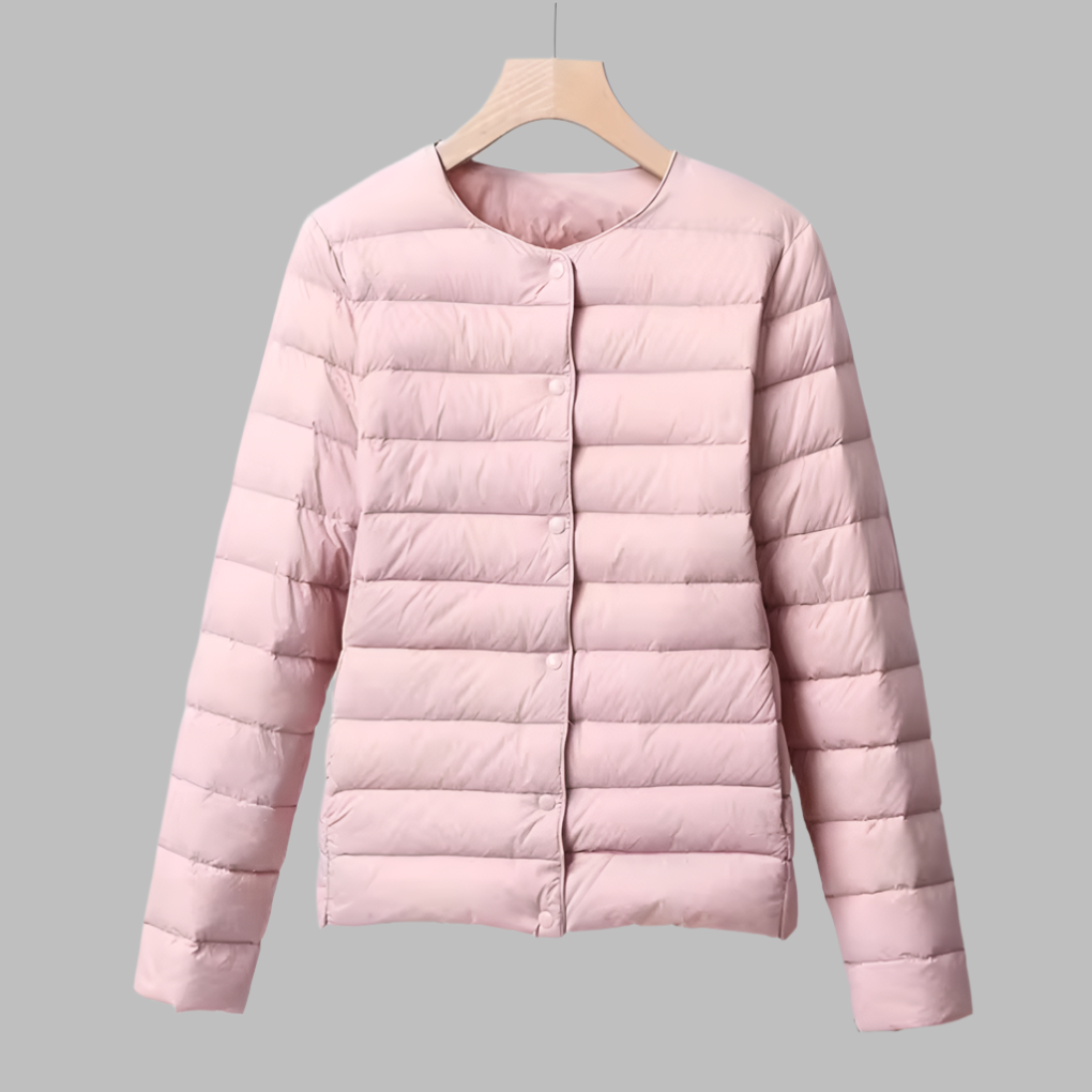 Women's Ultralight Collarless Puffer Jacket Packable