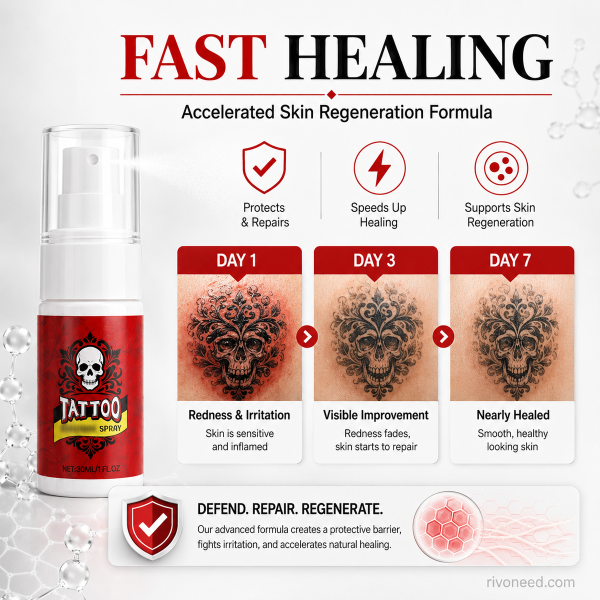 Tattoo Hydration Mist for Bold, Vibrant Ink Every Day