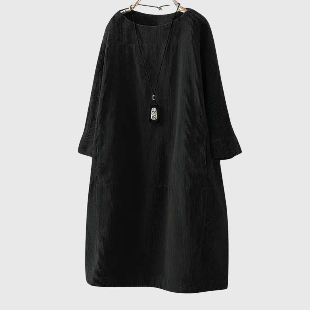 Sophie | Relaxed Corduroy Midi Dress