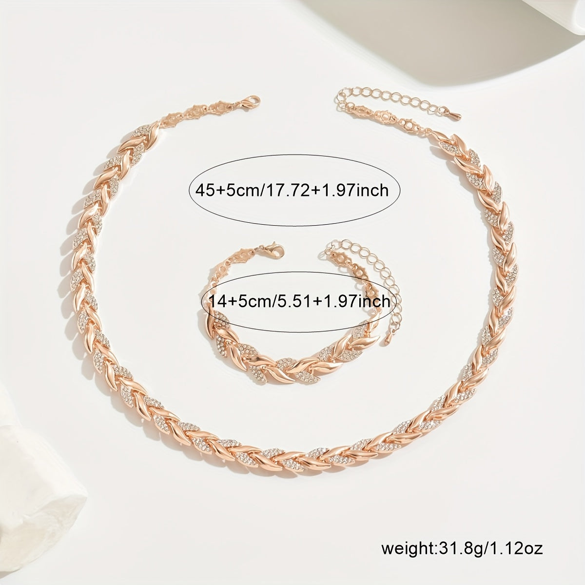 Mermaid Tail | Crystal Jewelry Set
