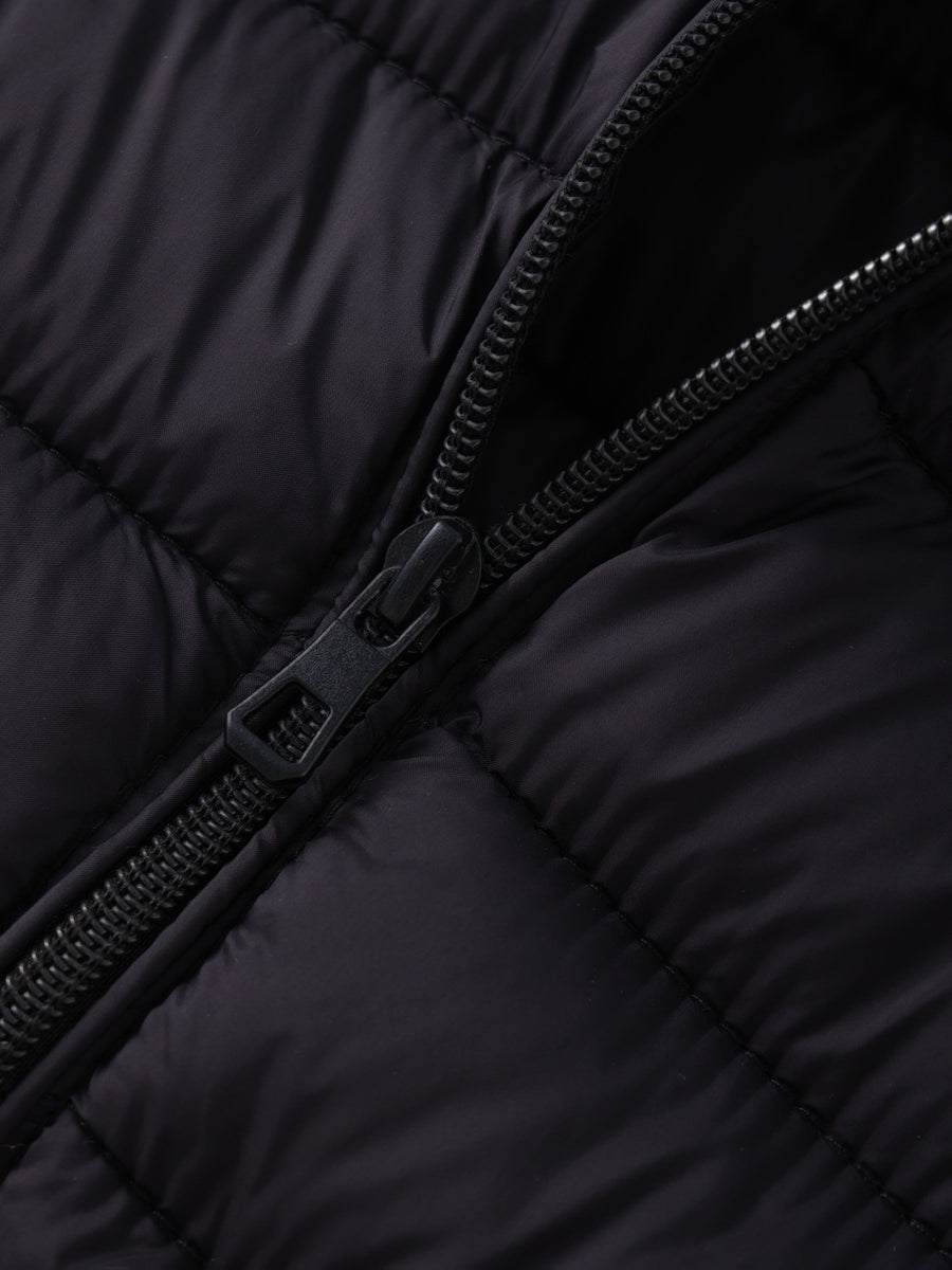 Women's Puffer Jacket with Down Filling and Fitted Cut