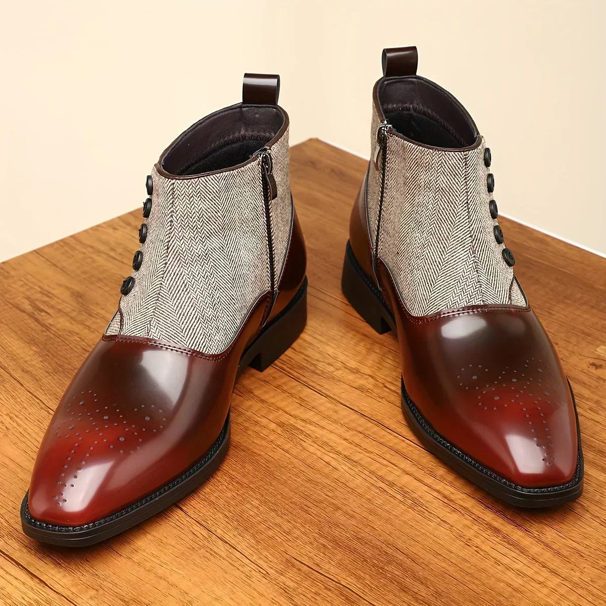 Gerald Wentworth | Men's leather-like Chelsea boots