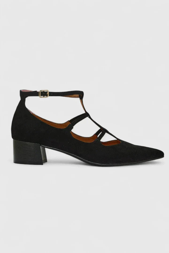 Lyn | Stylish Women's Heels in Black and Leopard