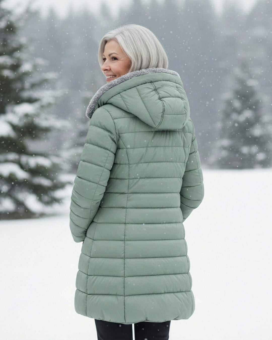 Fleece Lined Puffer Coat